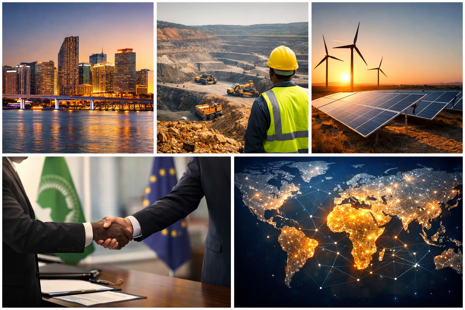 Starcom visual identity — Miami gateway, African resources, global partnership